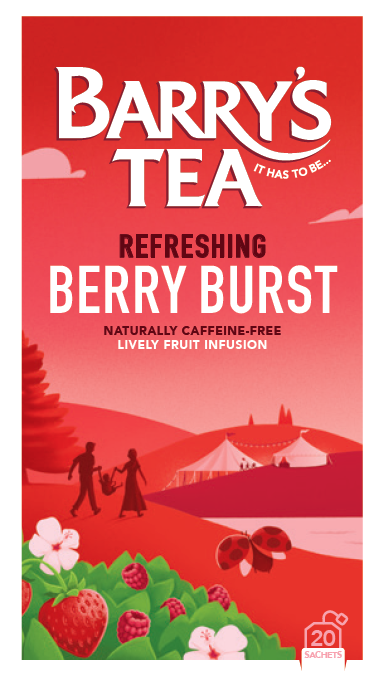 BERRY BURST 20 STRING & TAG TEABAGS