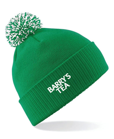 BARRY'S TEA GREEN BOBBLE HAT