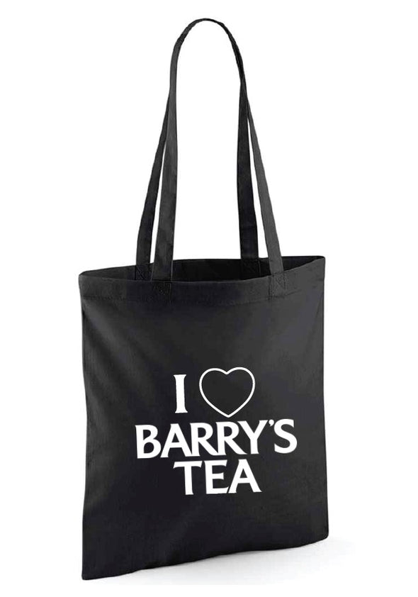 I LOVE BARRY'S TEA BLACK TOTE BAG