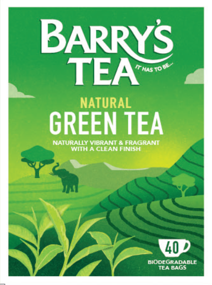 NATURAL GREEN TEA 40 TEABAGS